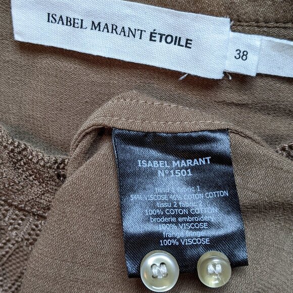 Isabel Marant Etoile Florent Fringe Mini Dress Embroidered - Picture 4 of 7